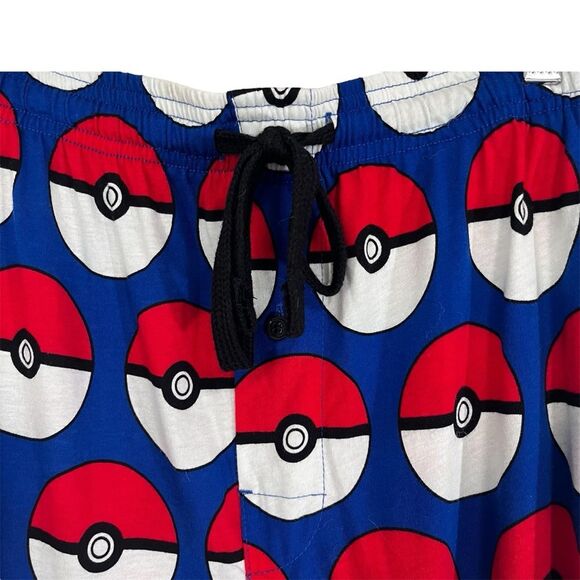 Men's Pokemon Pokeball All Over Printed Sleep Lounge Pajama Pants XL - Picture 5 of 9